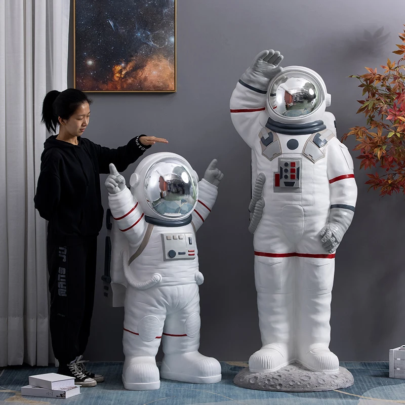 رائد فضاء رائد فضاء كبير من الأرض إلى السقف الحلي مطعم بار متجر نموذج غرفة نافذة الديكور افتتاح هدية