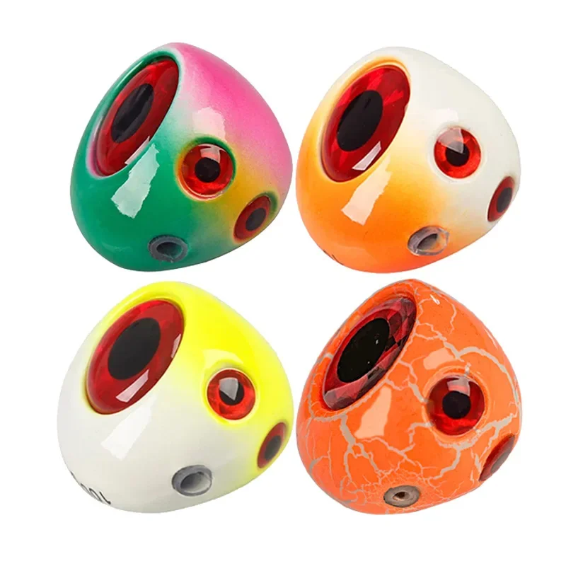 Topline-Leurre de pêche en métal avec tête plombée, appât Éldur, coulant lent, mérou escarpé, 60g, 80g, 100g, 200g