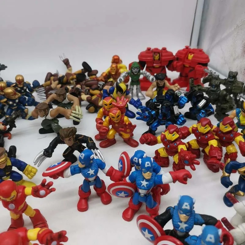 Marvel SpiderMan Avengers Wolverine jaszczurka lekarz Iron Man Hulk zabawki figurki akcji Anime figurka kolekcja