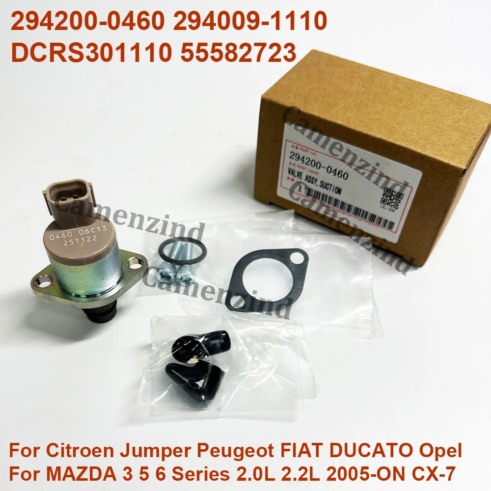 

294200-0460 DCRS301110 294009-1110 Клапан регулировки давления топлива (SCV) для MAZDA 6 3 5 CX-7, FIAT 55582723 2942000460 2940091110