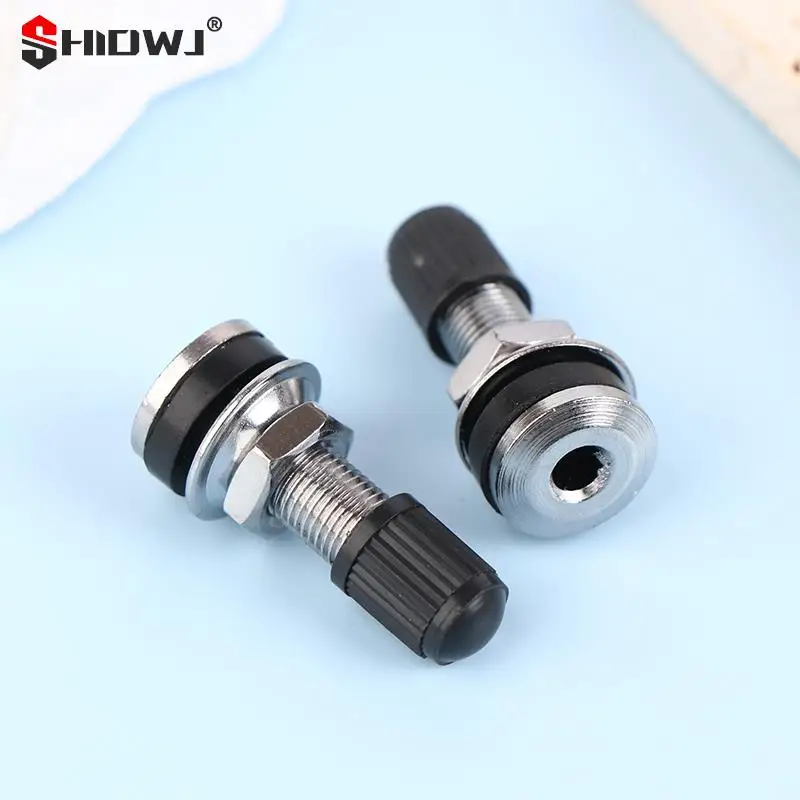 2pcs TR161-32mm Motorcycle Wheel Valve Universal Motorbike Scooter Tyre Valve Dustcap Stem Caps Metal Car Accessories