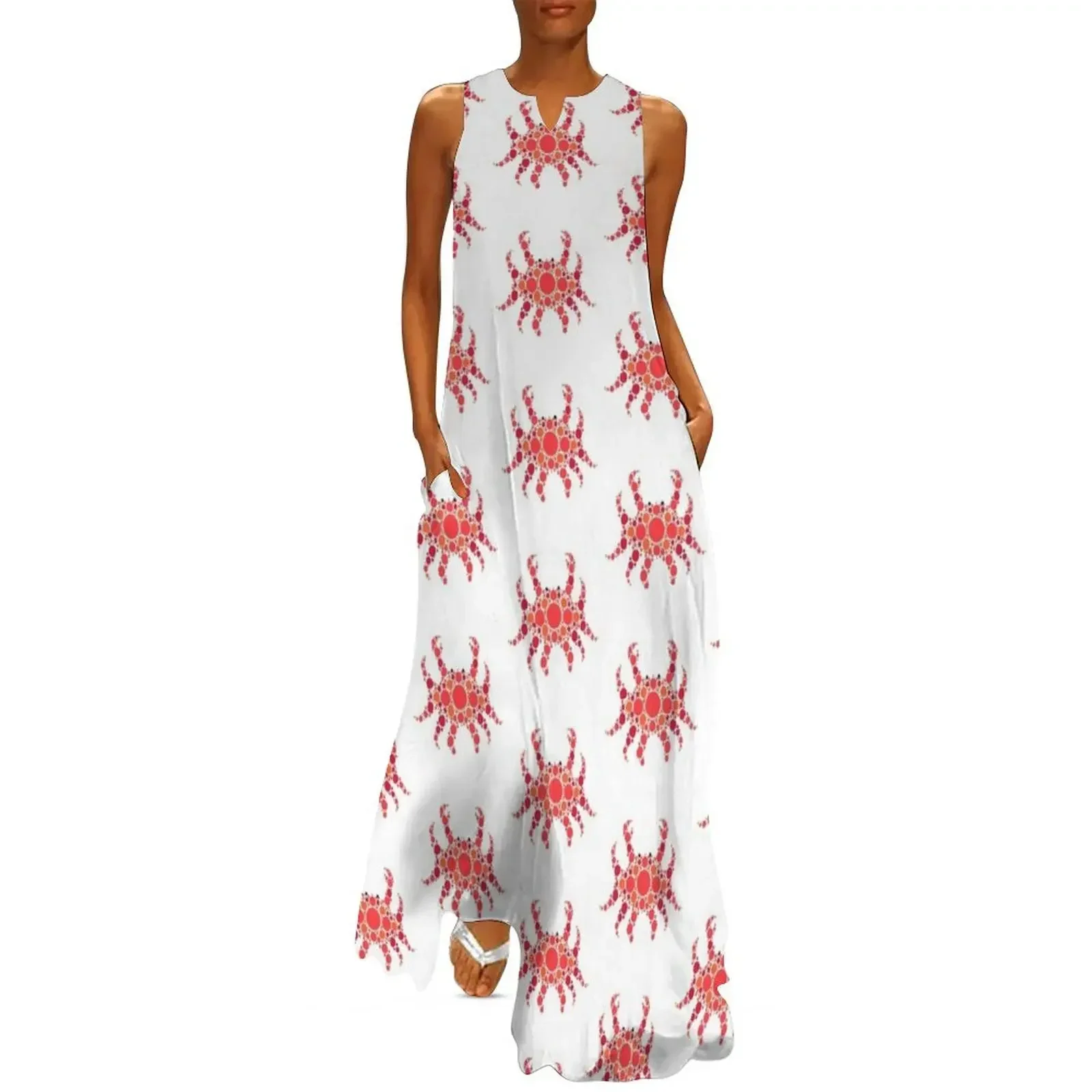 

Crab Long Dress Elegant gowns dress women elegant luxury women's summer jumpsuit Women's long dress