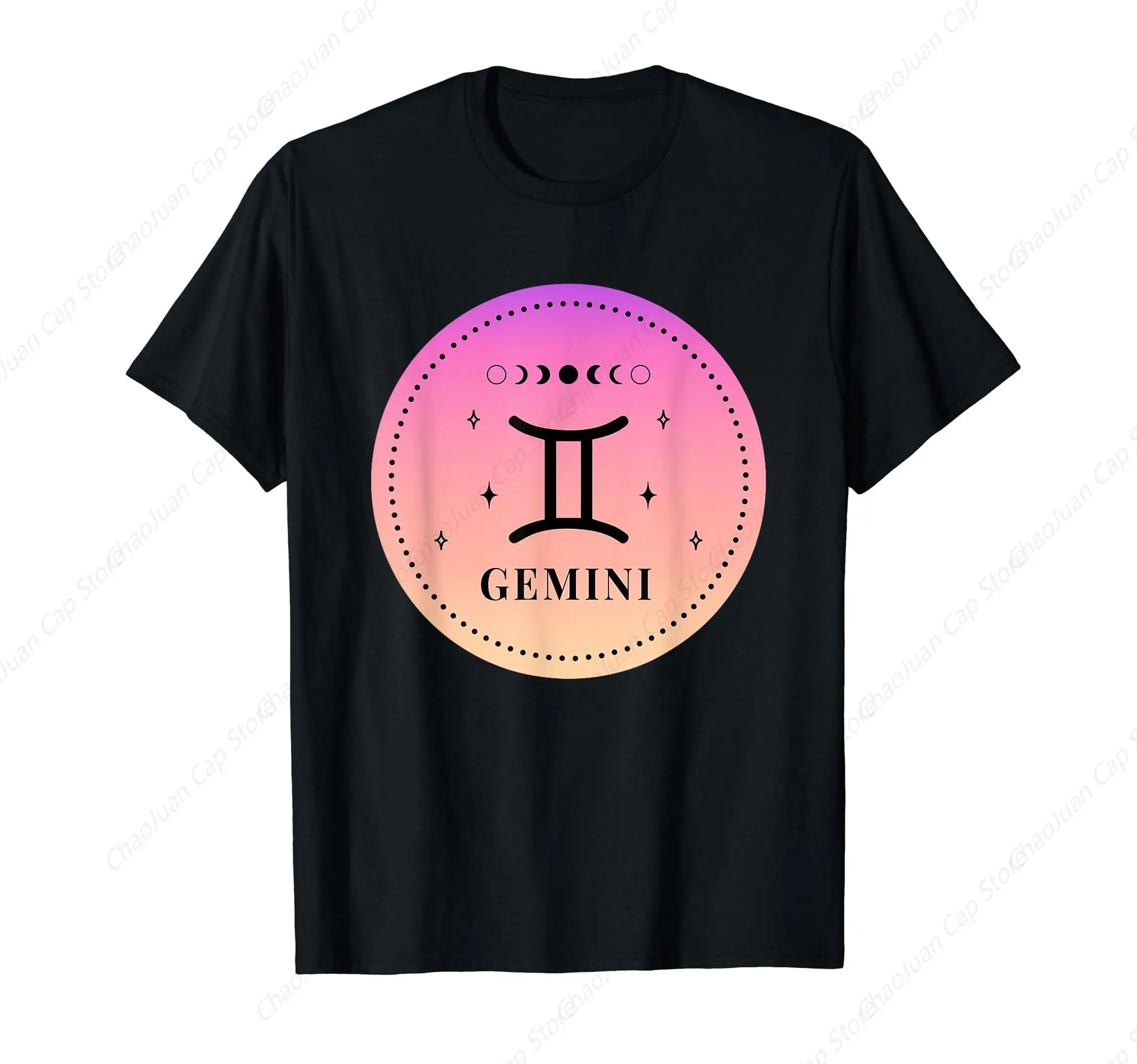 Retro Astrology May June birthday Zodiac sign groovy Gemini T-Shirt