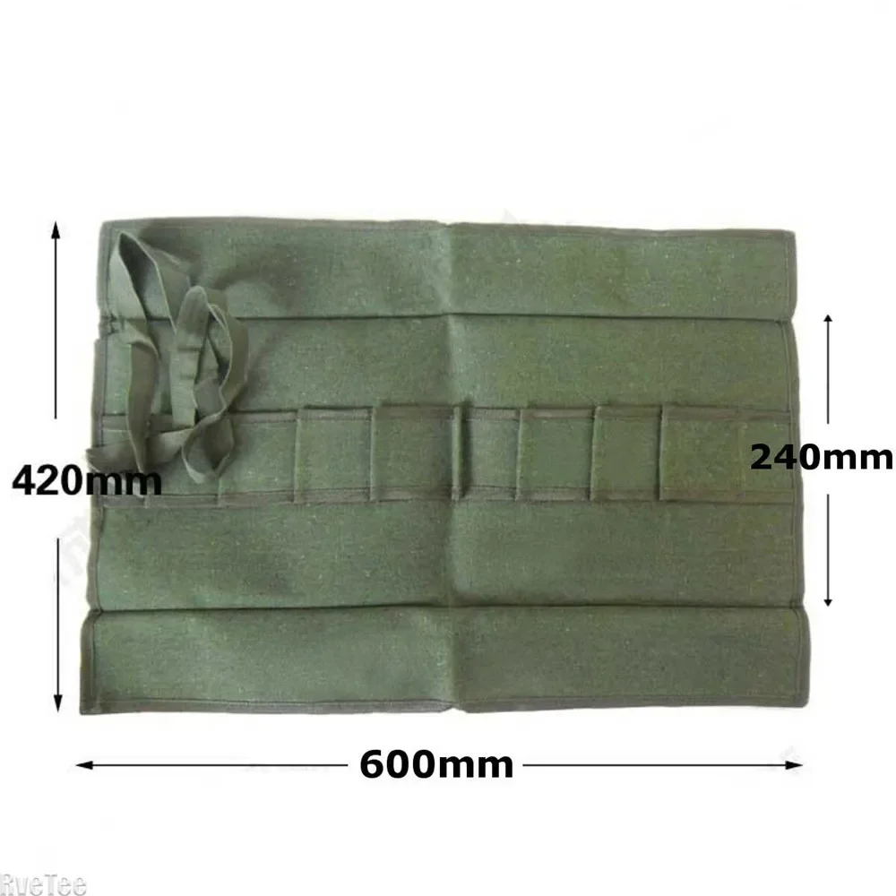 600x430Mm Japanese Bonsai Tools Storage Package Roll Bag Canvas Tool Set Case