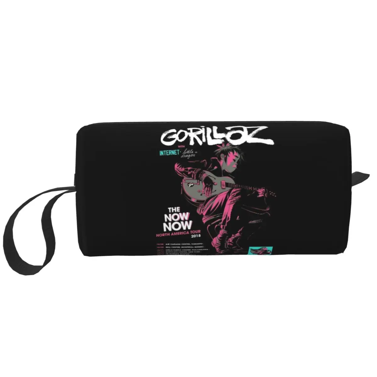 Music Band Gorillaz Pencil Case for Students Pen Box Pencil Bag Stationery Supplies Women Organizer Pouch