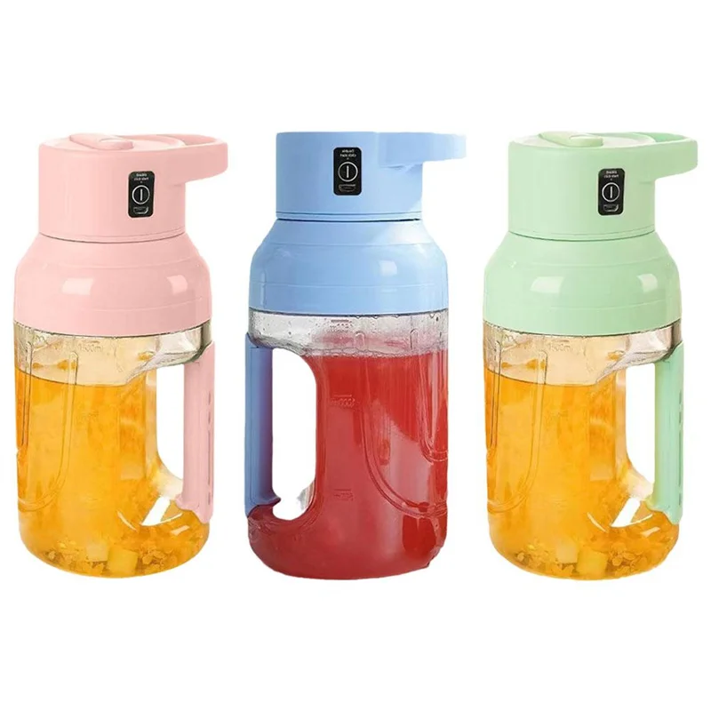 1500ML Portable Juicer 8 Blades Automatic Electric Juicer Smoothie Blender Juice Extractor For Gym Yoga Type-C Barrel Juice Cup