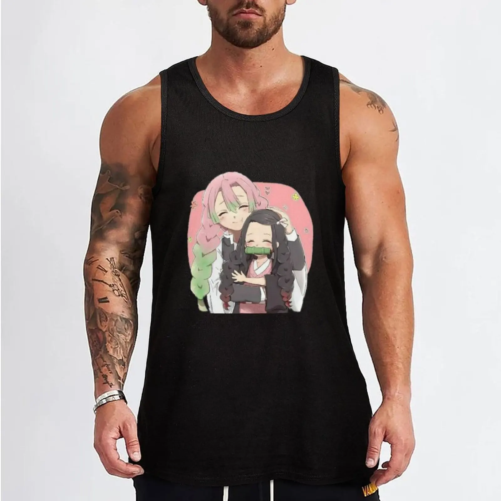 Copy of nezuko cute Tank Top Gym t-shirt man anime gym