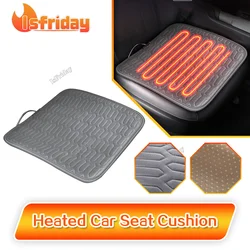 Car Heated Seat Cushion Warm Seat Pad 5V 12W Thermostate Heating Cushion USB Heated Seat Cover Pads For Sedans SUVs Trucks