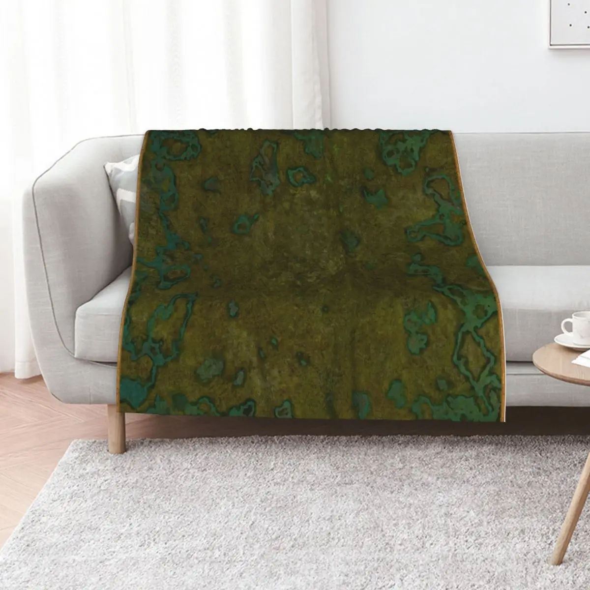 Highland Swamp 001 Battle Map for Tabletop Gaming Miniatures RPG Throw Blanket Stain Resistant Cozy Warm Blanket