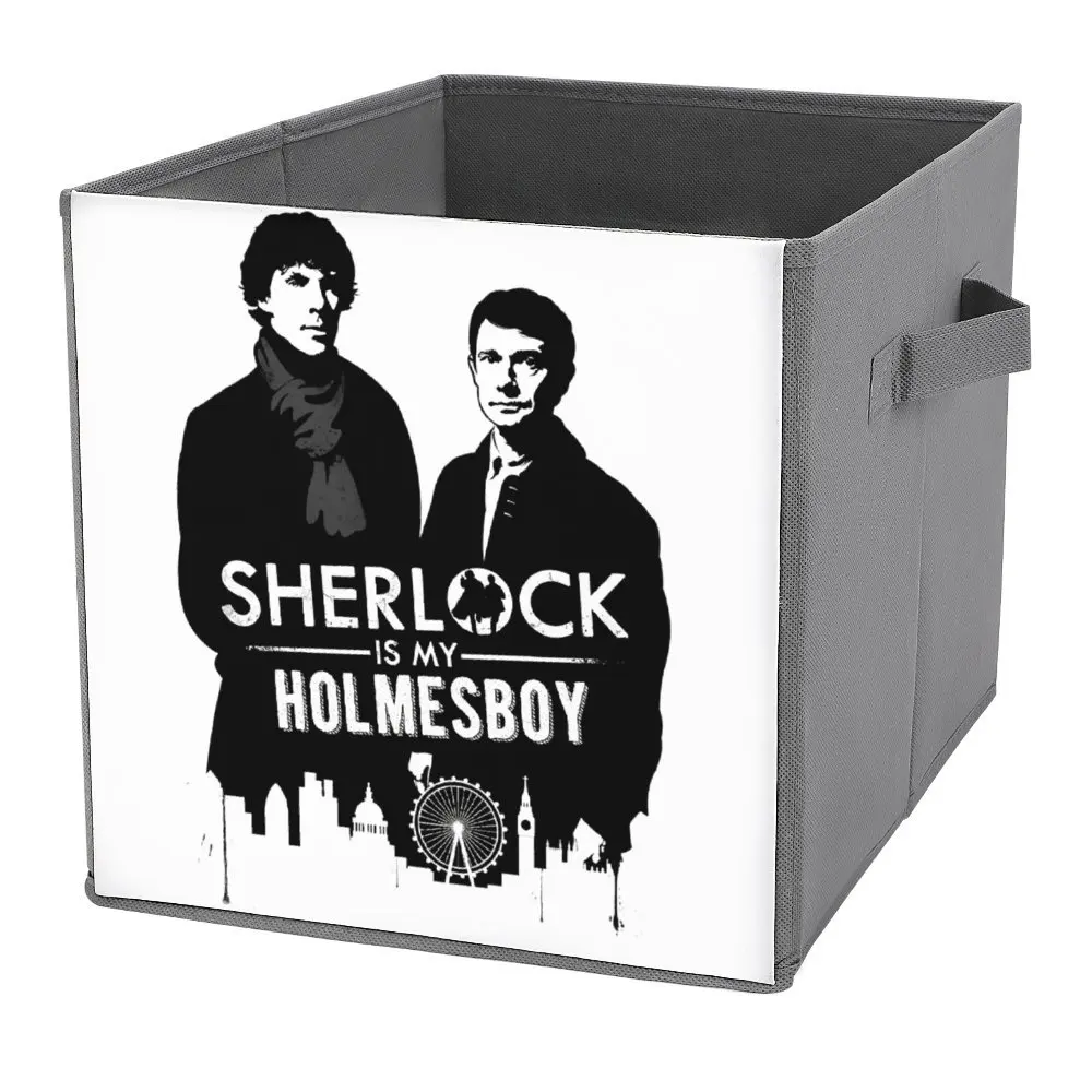 Storage Tank Sherlock Classic for Sale Dust Proof Novelty Folding Storage Box Super Soft Convenient Staying Books Craft Room Sto