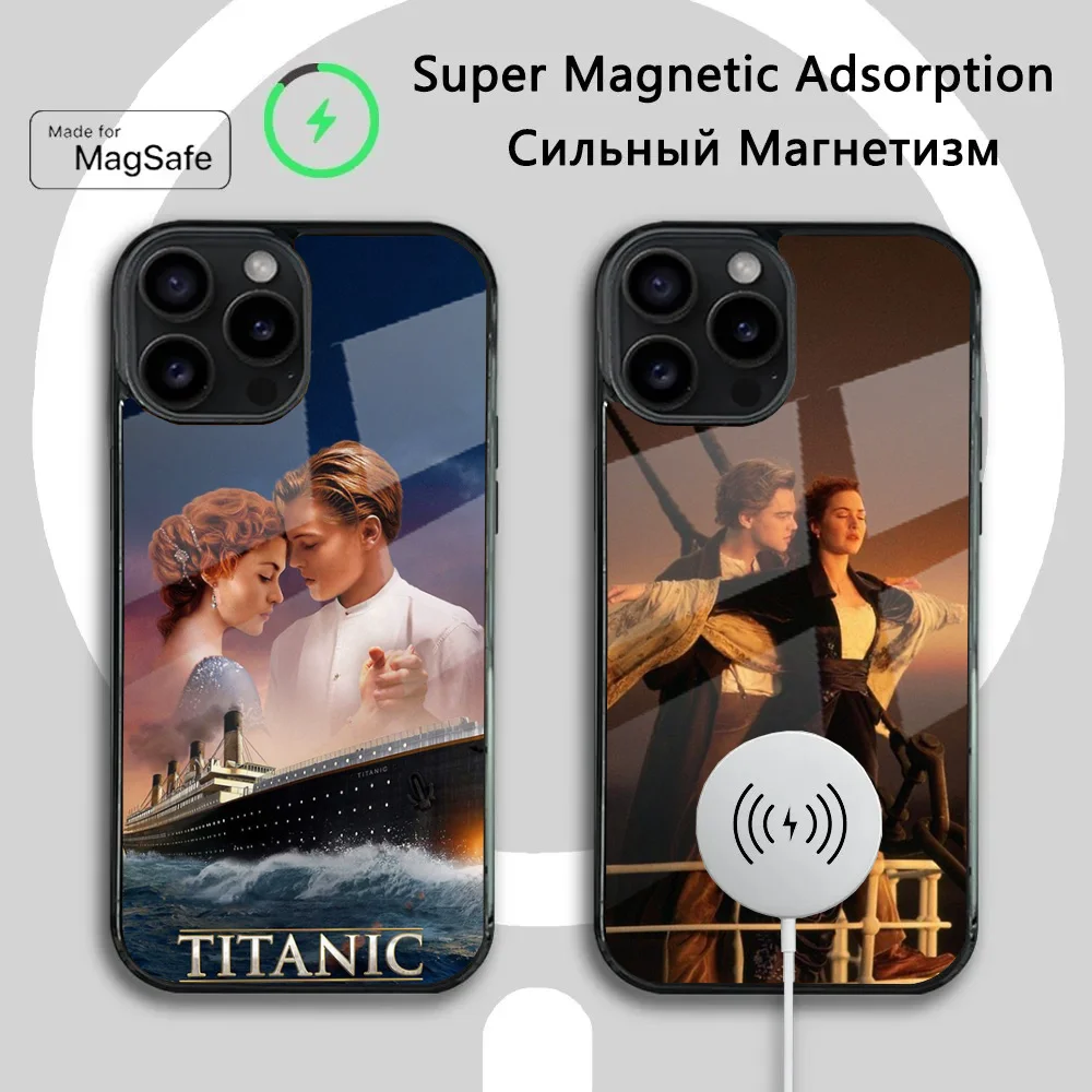 T-Titanic Movie Phone Case For iPhone 16 15 14 13 12 11 Plus,Pro,Max Mini Magsafe Magnetic Wireless Charging