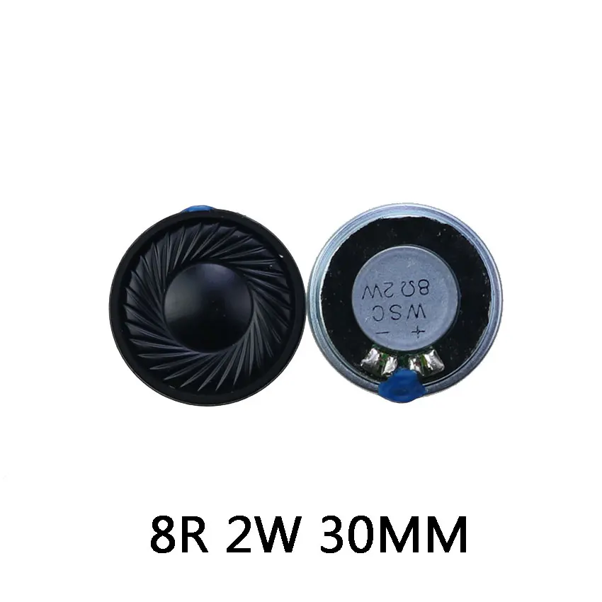 Haut-parleur fin audio électronique, 8/32 ohms, 0.5W, 32R, 0.5W, 8R2W, 8R0.5W, diamètre 23mm, 28mm, 30mm, 36mm, 40mm, 45mm, 57mm, 2 pièces