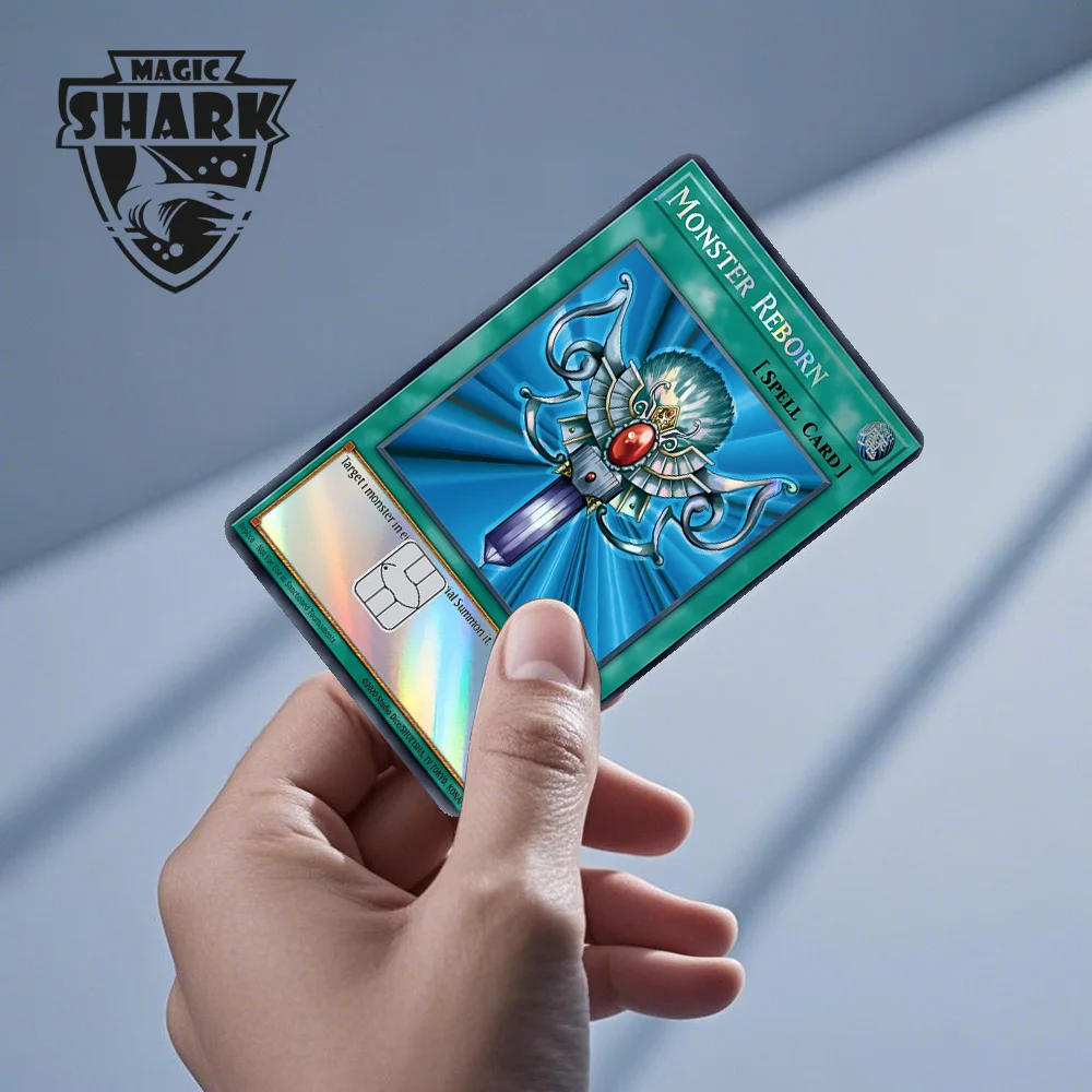 Magic Shark Blue Eyes Dragon Yo-gi-oh Game Shinny Laser Holographic Debit Credit Card Sticker Film Skin Front Cover – Detail 18