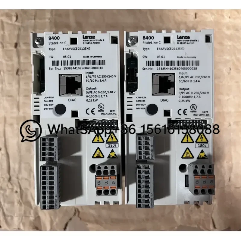 Lenze Inverter E84AVSCE2512SX0 220V 0.25KW VFD AC Drive Variable Frequency Converter Motor Speed Controller Industrial