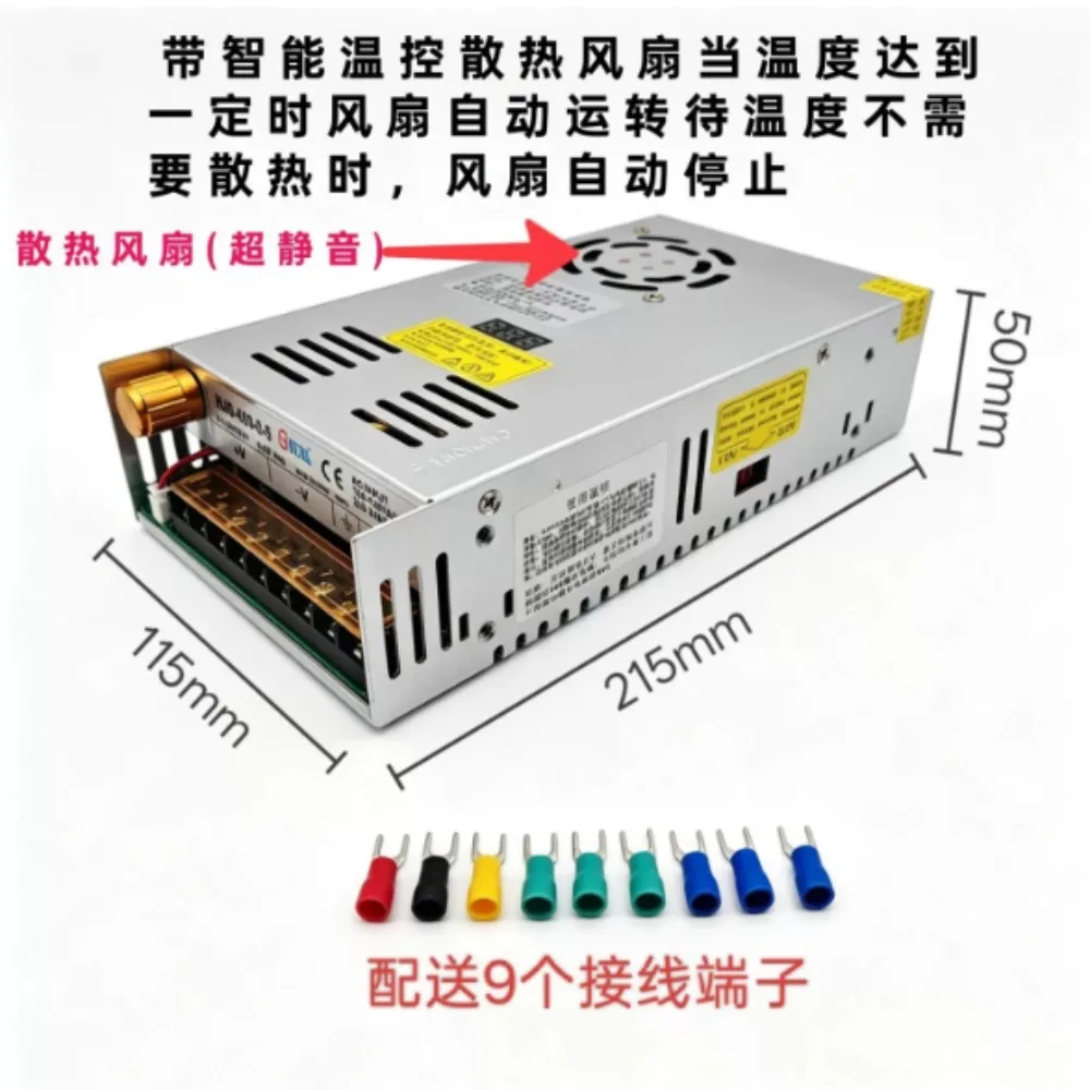 480W Adjustable DC Power Supply 0-220V, Digital Switching Power Supply for LED Testing and Lab, Voltage Regulator