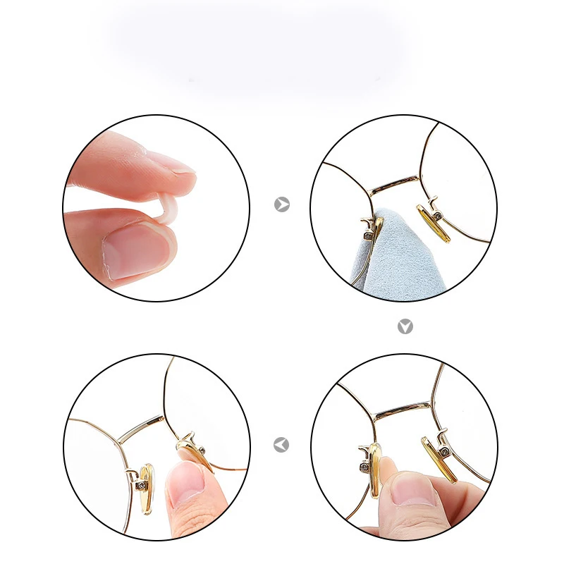 Glasses Nose Pads Eva Sponge Nose Pads Adhesive Decompression Marks Anti-makeup Non-slip Heightening Nose Pads