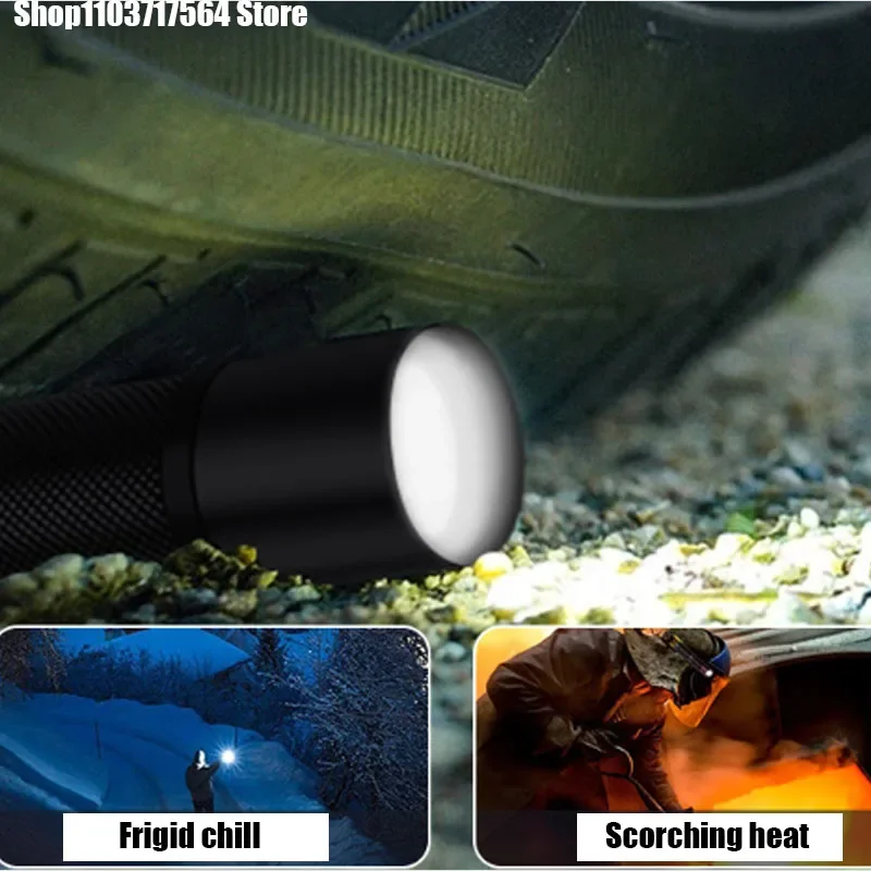 

New flashlight small straight outdoor flashlight camping night defense flashlight. New flashlight straight outdoor flashli