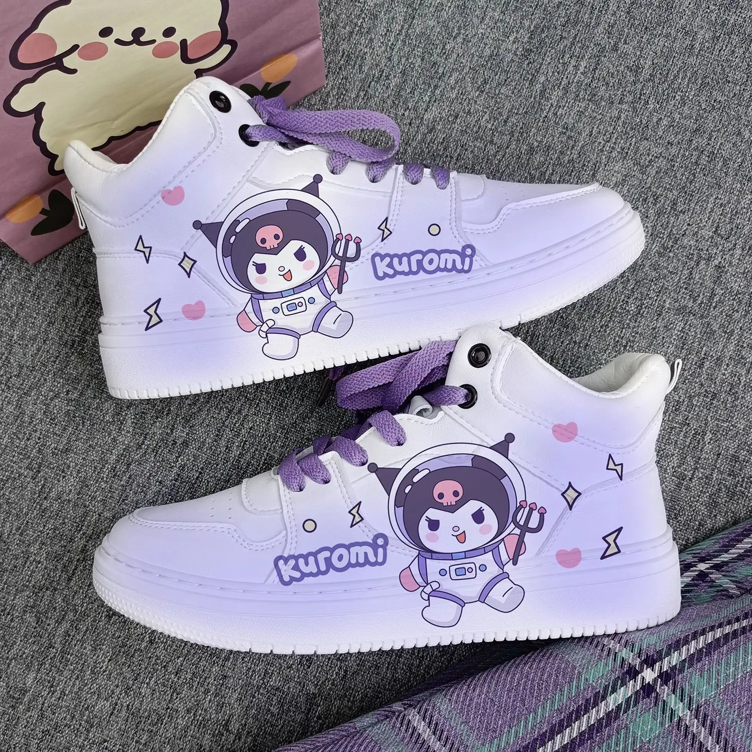 Sanrio Kuroumi Shoes Womens Low Top Casual Board Shoes Sports Shoes Cartoon Light Breathabl Sport Shoes Cute Sneakers For Girl