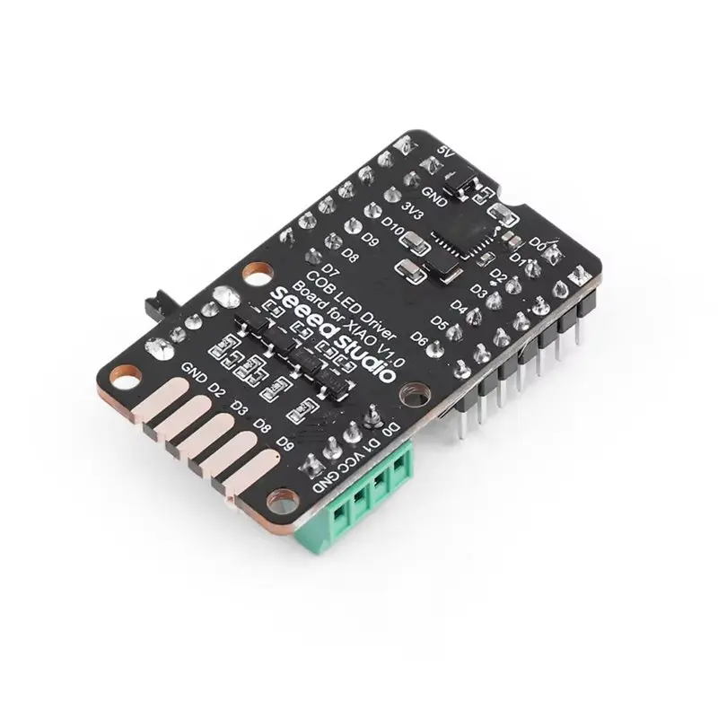 ABDW-COB LED Driver Board For Seeed Studio XIAO, 7-Channel PMIC Battery Management Grove I2C Connector For COB LED Strip