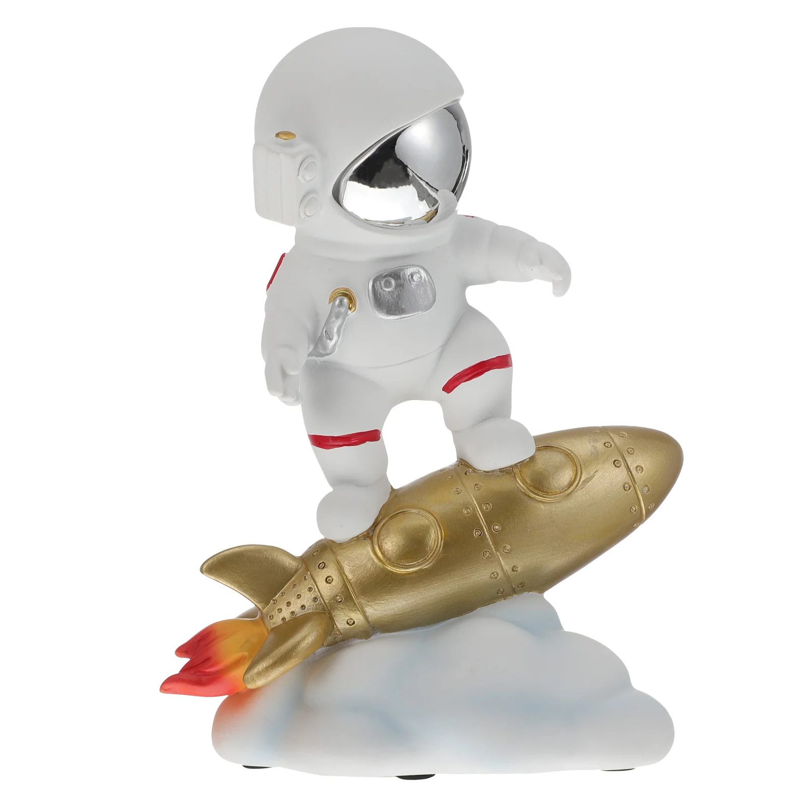 

1Pcs Mini Resin Astronaut Ornament Desktop Decoration Home Office Spaceman Gift Tabletop Decor Desktop Ornament