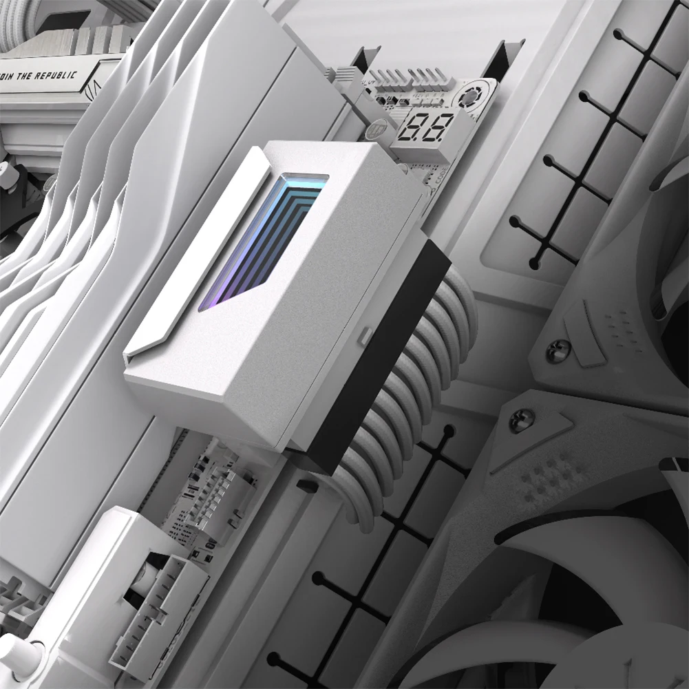 ATX 24-контактный адаптер питания на 180 градусов, адаптер питания «мама-папа», 24-контактный адаптер питания ATX, 180-градусный адаптер, монтажный аксессуар «сделай сам»