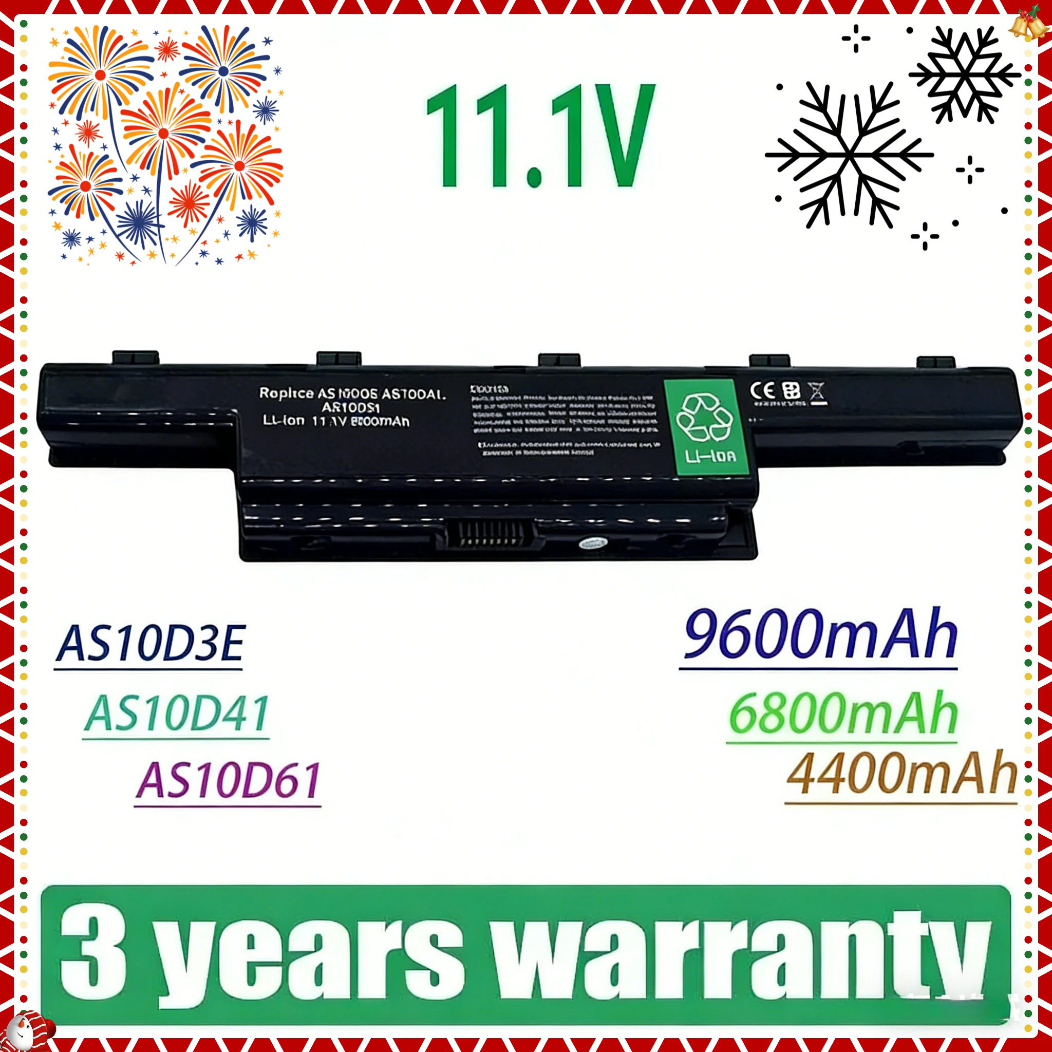 🔥 💯 Batería para Portátil Acer Aspire V3 5741 5742 5750 5551G 5560G 5741G 5750G AS10D31 AS10D51 AS10D61 AS10D71 AS10D75 AS10D81