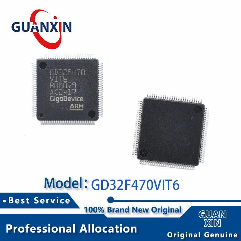 

100% New Marking GD32F470VIT6 LQFP-100 GD32F470