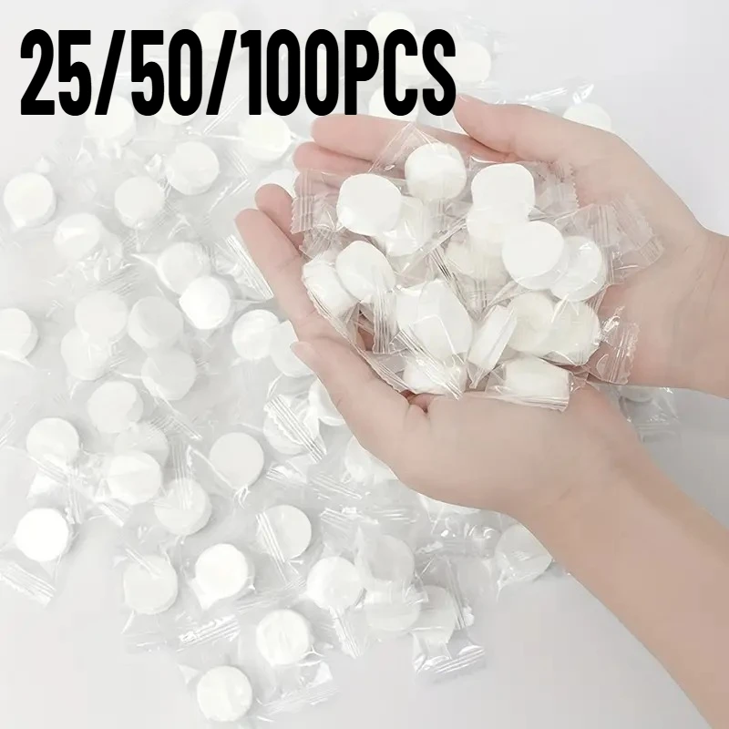 25/50/100PCS Disposable Compressed Towels Portable Travel Towels Suitable for Outdoor Travel Daily Life Facial Cleaning Tool
