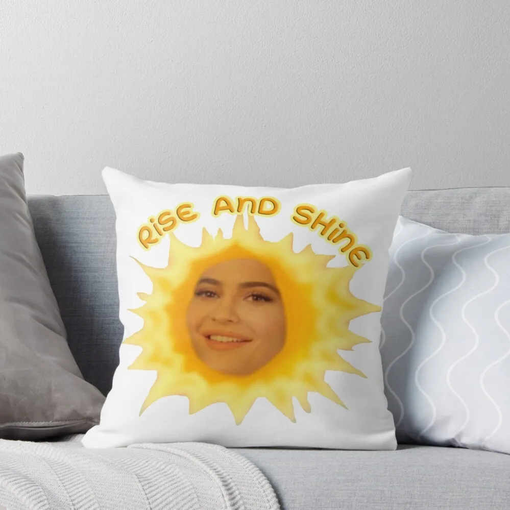 

RISE AND SHINE by Kylie Jenner Throw Pillow Cushions Cover Pillowcases Bed Cushions covers for pillows pillow