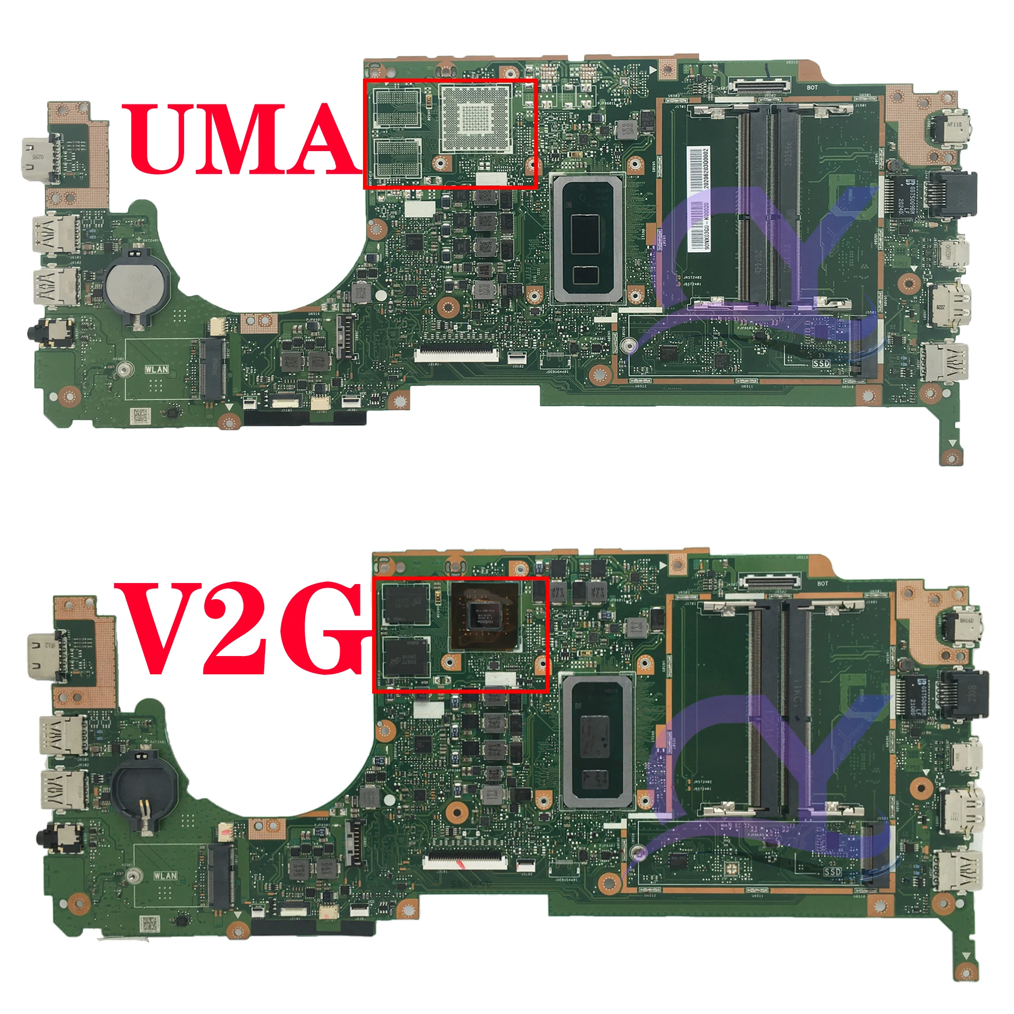 Imagem -03 - Placa-mãe do Portátil para Asus Experimtbook P2451fa P2451 P2451f P2451fb P2451faw P2451fav I510210u Uma 920mx Mainboard