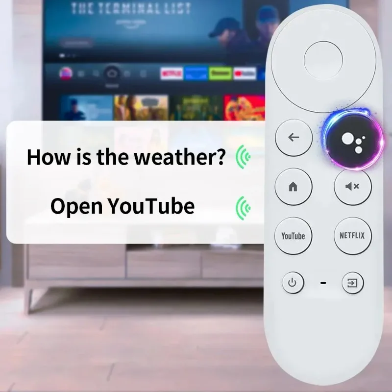 جهاز التحكم عن بعد ماركة Newyuan مناسبة لجهاز التحكم عن بعد G9N9N Google Bluetooth Voice TV Chromecast GoogleTV للتحكم عن بعد فقط