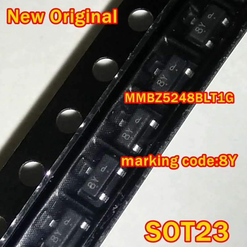 10Pcs to 1000Pcs New Original Mmbz5248Blt1G Lmbz5248Blt1G Marking Code:8Y Zener Voltage Regulators