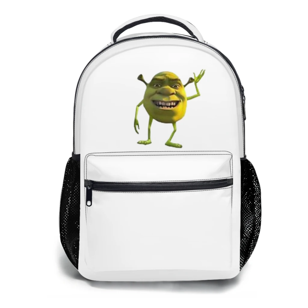 

Shrek Wazowski New Female Fashion High Waterproof College Backpack Laptop Travel Book Bag 17inch