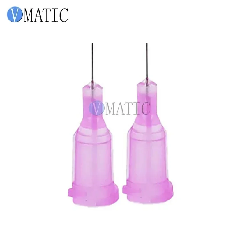 High Quality Lavender 100pcs/lot 30G 1/4'' Stainless Steel Tip Dispensing Screw Needles Non Sterilized Syringe Needle Tips