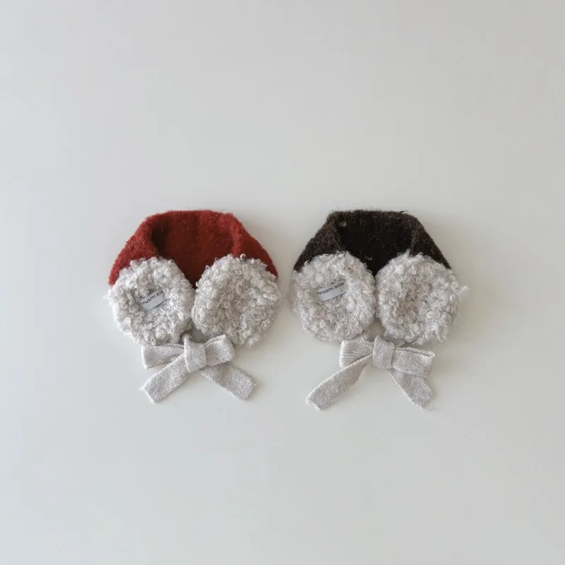 2025 Trendy Girls' Knit Earmuffs - Korean Ins Style Ear Warmers, Adjustable Headband Winter Accessories, for School & Outdoor