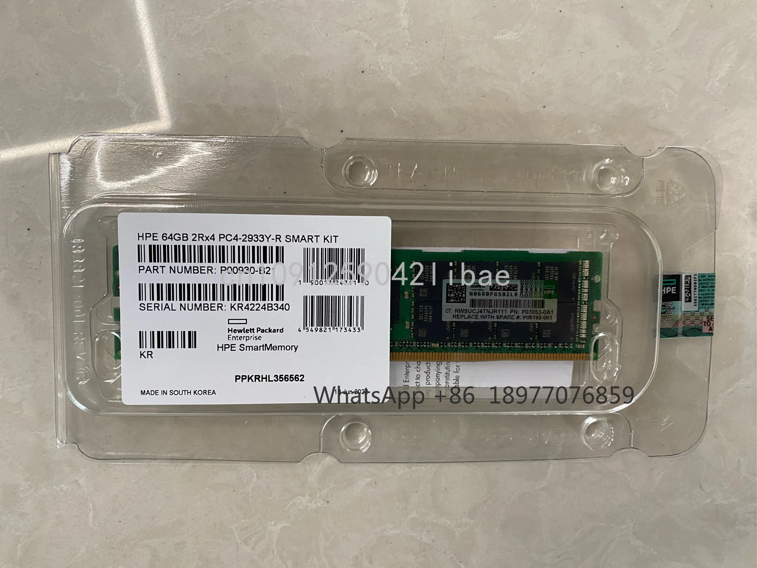 Brand New Server Memory P00930-B21 64G 2R×4 2933 P03053-091