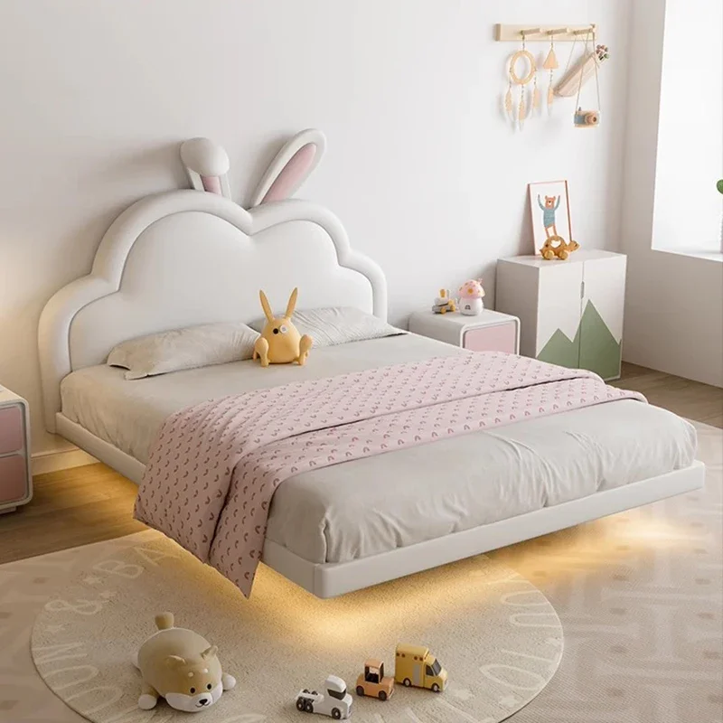 

Children Bedroom Bed Frame Girls Wooden Modern Massage Bed Princess Simple Sleeping Platform Letto Matrimoniale Unique Furniture