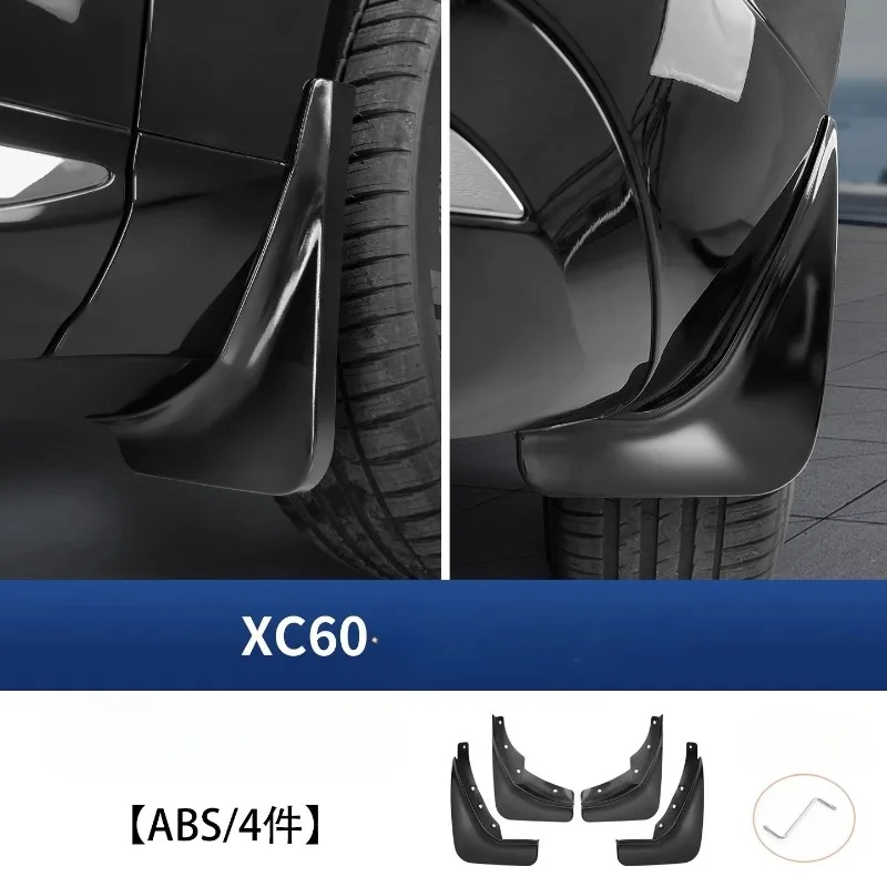 

For Volvo XC60 2018-2026 Mud Flaps Splash Guards, Soft ABS Material Fender Mudguards, Wheel Arch Protector Car Accessories