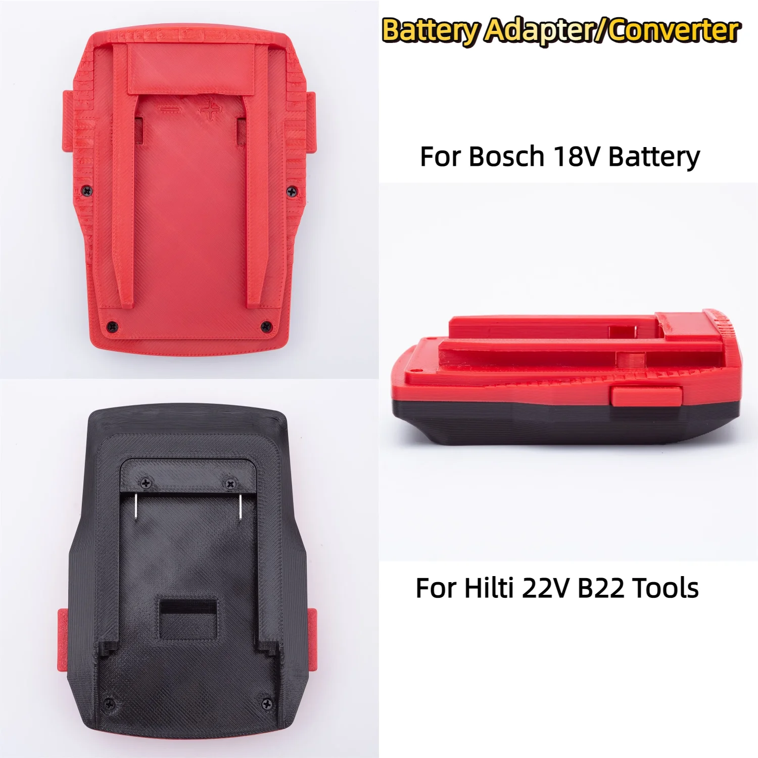 Adapter/Converter for Bosch 18V Lithium Ion Battery TO Hilti 22V B22 Cordless Drill Tools…