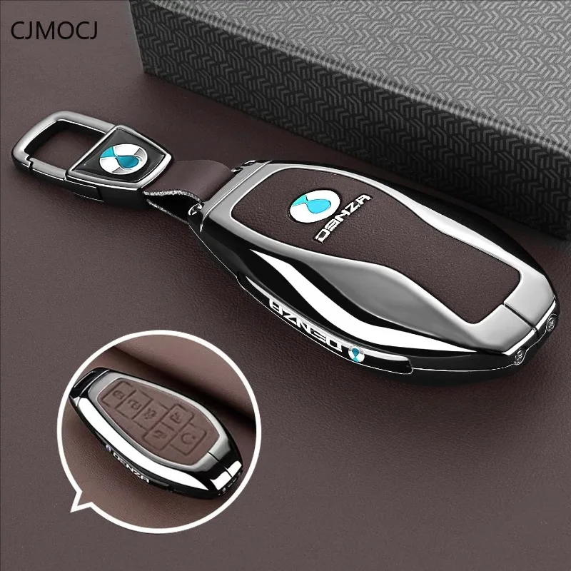 

Premium Zinc Alloy Key Cover Case for DENZA Z9GT/N7/N8/N9/Z9/D9/D9 DM-i/D9 EV - Protective Key Fob Shell Keybag Keychain