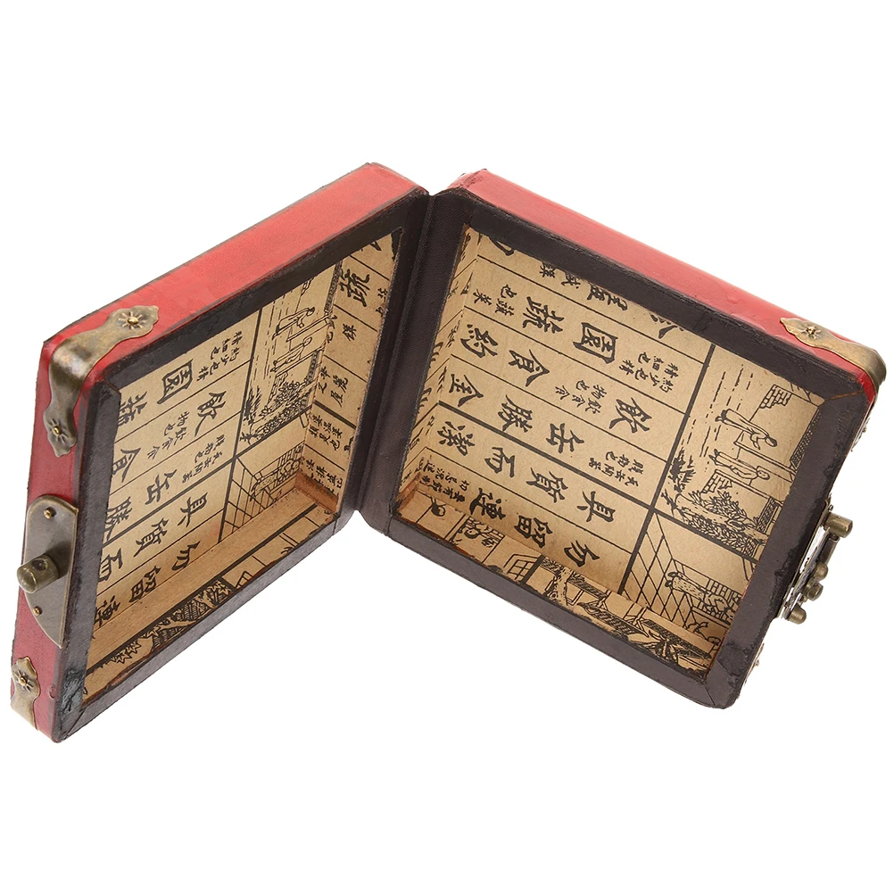 

Jewelry Box 8CM Vintage Wooden Keepsake Boxes Lids Storage Small Ring Earring Necklace Organizer Trinket Display