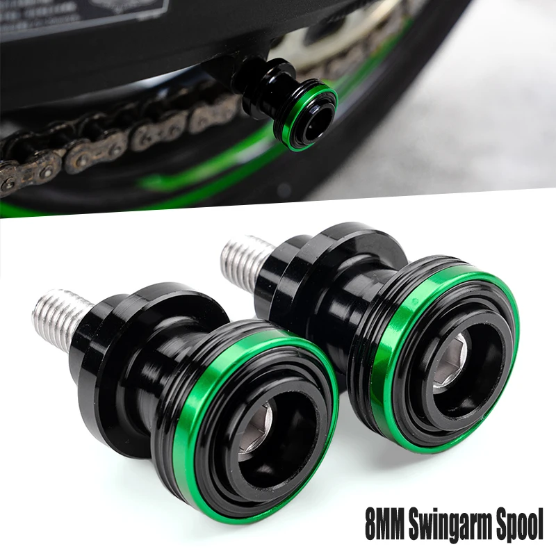 For Kawasaki Z900 RS SE Z800 Z650 Z500 Z400 NINJA 650 500 400 ZX4RR ZX6R ZX10R Motorcycles M8 Swingarm Spool Slider Stand Screws