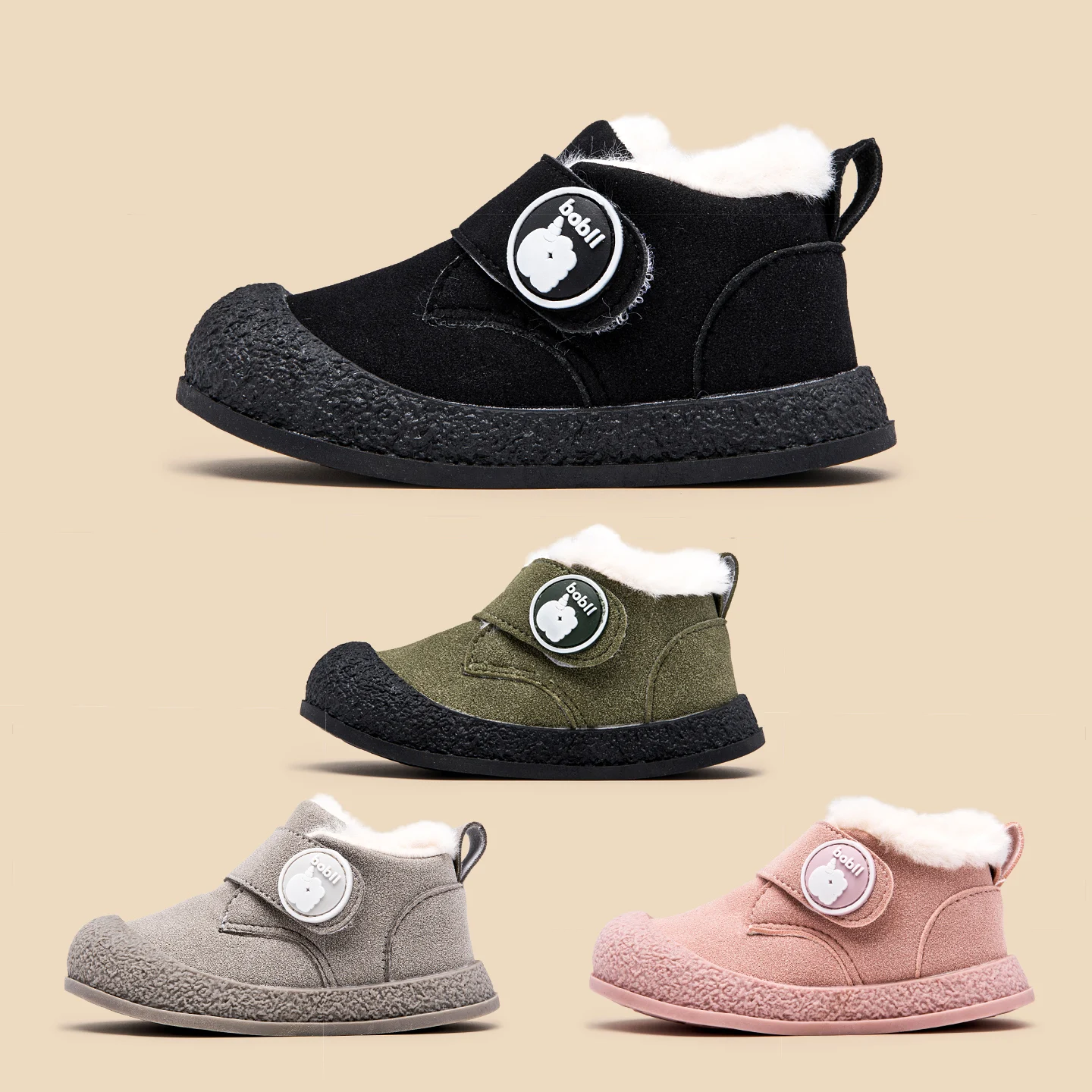 

2025 новый стиль, зимняя обувь для маленьких мальчиков и девочек, первая прогулочная домашняя уличная обувь для малышей от 0 до 3 лет, высококачественный дизайн на флисовой подкладке