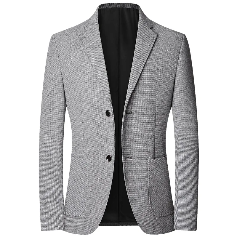 Chaqueta informal ajustada para hombre, trajes de negocios de alta calidad, Tops, talla 4XL, Primavera, novedad