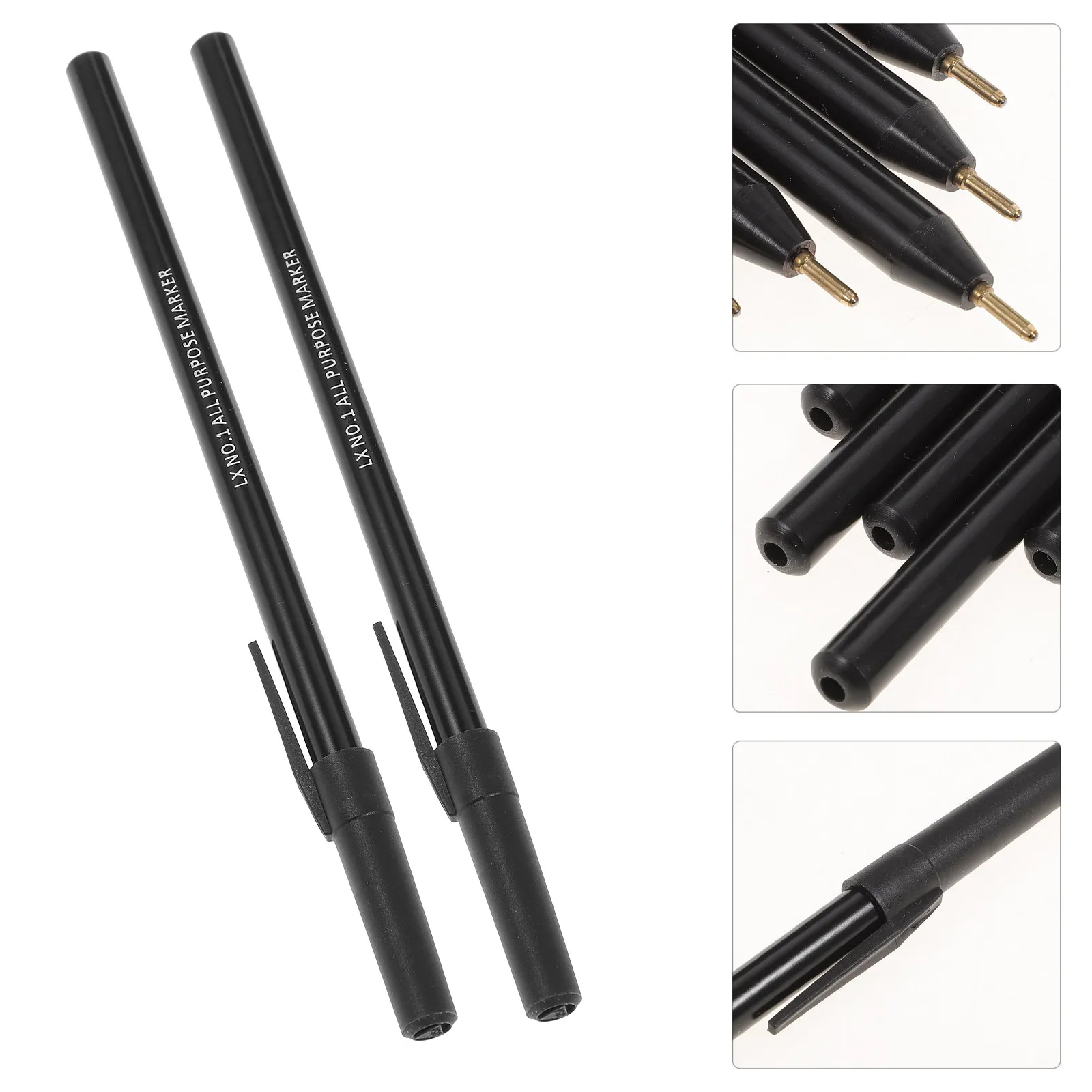 

5Pcs Permanent Laundry Markers for Fabric Smooth Writing Wash Resistant Clothing Name Labels Pen Dryer Safe Fine Tip Black