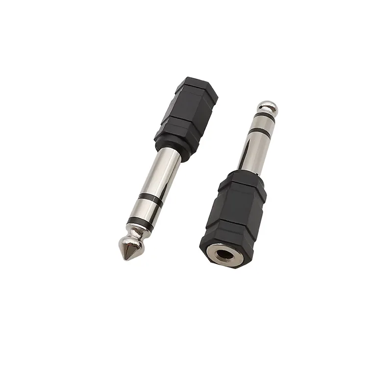 Adaptateur de prise audio stéréo femelle, TRS, 6.35mm, 1/4 ", mâle vers 3.5mm, câble MMX, JEAmplifier, sauna, téléphone, lot de 5 pièces