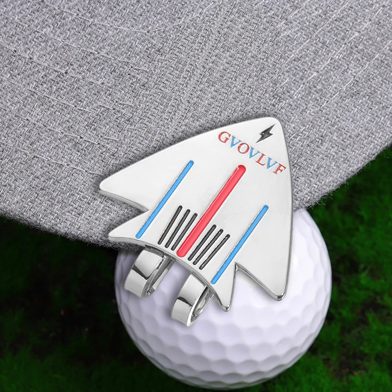 One Putt Golf Ball Marker Putting Alignment Aiming Tool Magnetic Hat Clip Golf Ball Position Marker Cap Badge For All Golfer