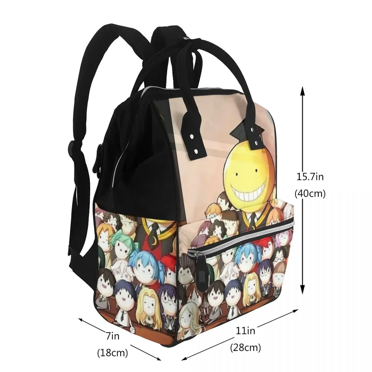 Assassination Classroom Octopus Koro Sensei Student Backpack School Bag Hiking Travel Daypack for Men Women Bookbag