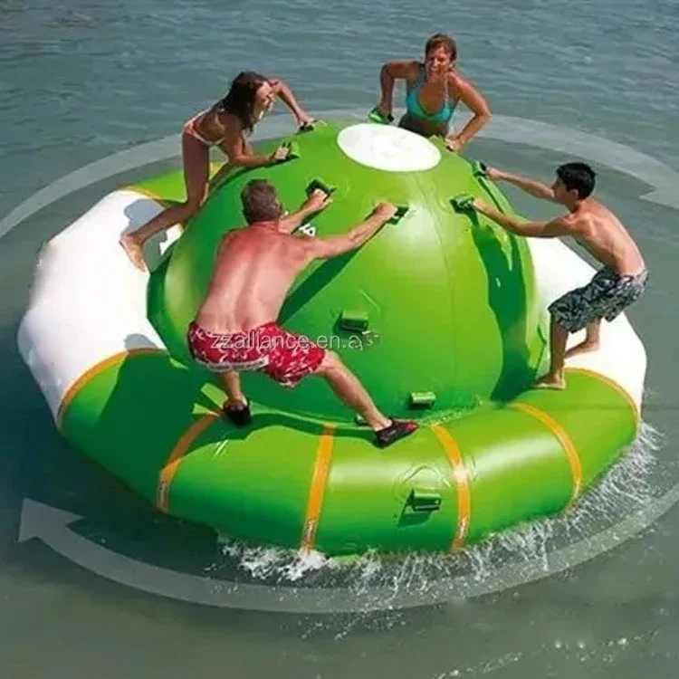 

Inflatable Water Game Spinning Rotating Boat Swimming Pool Sport Water Park Game
