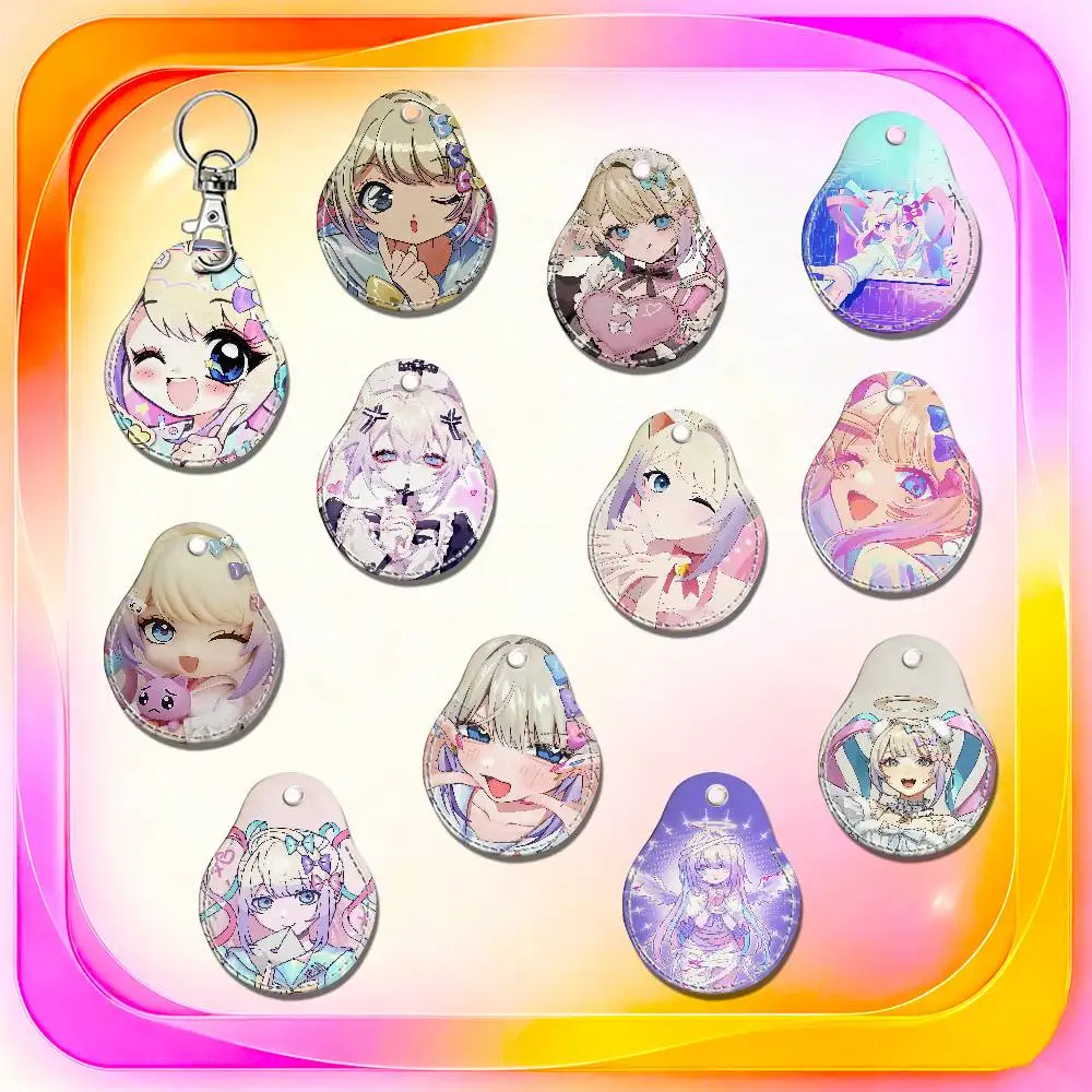 For Needy Streamer Overload KAngel For AirTag Case Card Holder Keychain ID Credit Bank Access Badge For Air Tag Case Shell